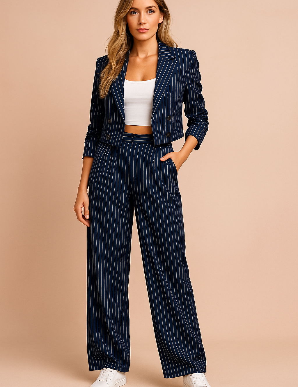 Tulum | Women's Two-Piece Striped Suit 0